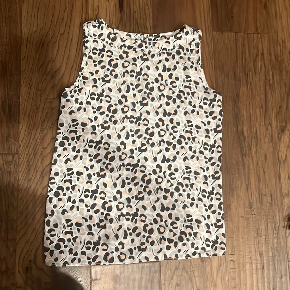 Loft leopard shell and cardigan